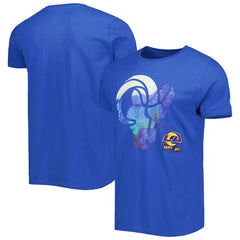 Los Angeles Rams New Era 2022 Sideline Ink Dye T-Shirt Royal