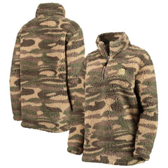 New Jersey Devils G-III Sports by Carl Banks Women's Sherpa Quarter-Zip Jacket - Camo - NHL 4692599
