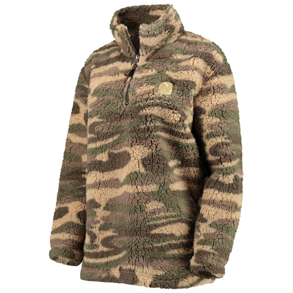 New Jersey Devils G-III Sports by Carl Banks Women's Sherpa Quarter-Zip Jacket - Camo - NHL 4692599