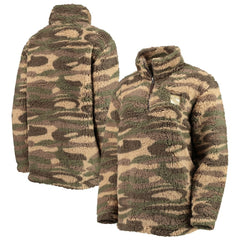New York Rangers G-III Sports by Carl Banks Women's Sherpa Quarter-Zip Jacket - Camo - NHL 4692600