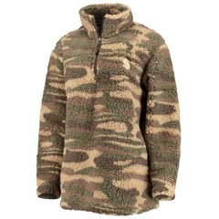 Seattle Kraken G-III Sports by Carl Banks Women's Sherpa Quarter-Zip Jacket - Camo - NHL 4692602