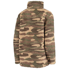 Seattle Kraken G-III Sports by Carl Banks Women's Sherpa Quarter-Zip Jacket - Camo - NHL 4692602