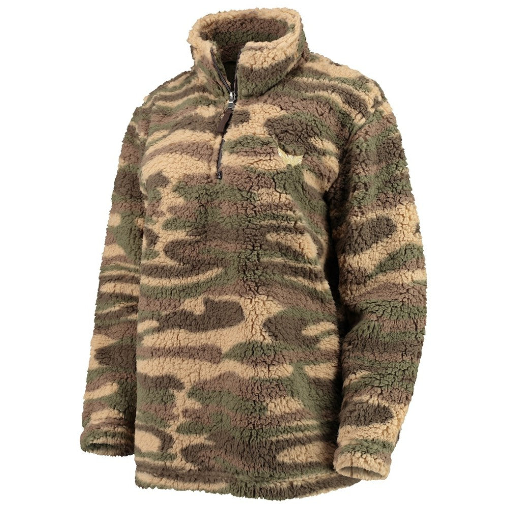 Washington Capitals G-III Sports by Carl Banks Women's Sherpa Quarter-Zip Jacket - Camo - NHL 4692604