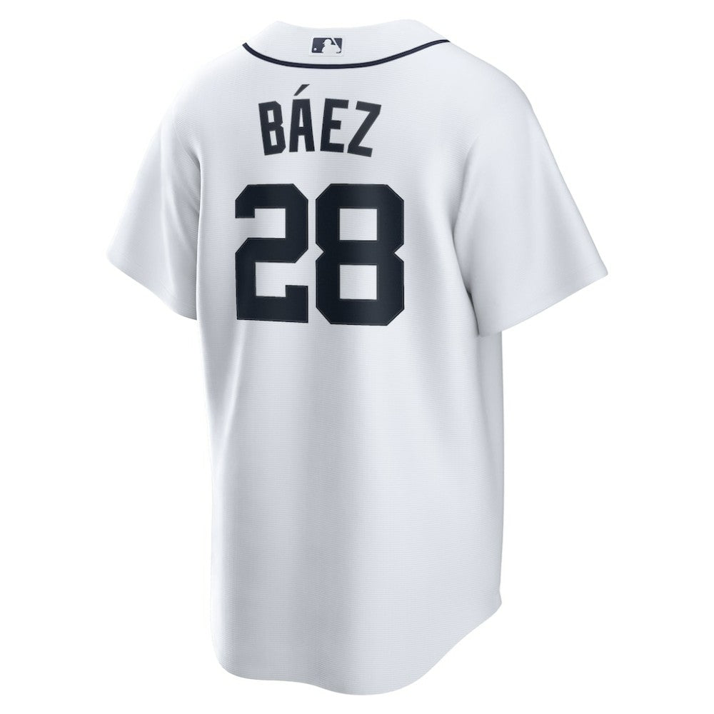 Javier Baez Detroit Tigers Nike Home Replica Player Jersey - White - Nike on Sale