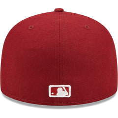 Pittsburgh Pirates New Era White Logo 59FIFTY Fitted Hat - Cardinal - New Era Discount