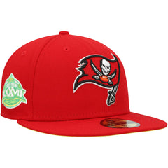 Tampa Bay Buccaneers New Era Super Bowl XXXVII Citrus Pop 59FIFTY Fitted Hat Scarlet
