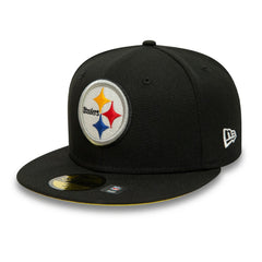 Pittsburgh Steelers New Era Super Bowl XL Citrus Pop 59FIFTY Fitted Hat Black