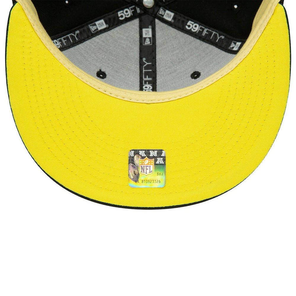 Pittsburgh Steelers New Era Super Bowl XL Citrus Pop 59FIFTY Fitted Hat Black