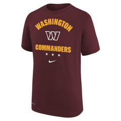 Nike Washington Commanders Youth Team Athletic Performance T-Shirt Burgundy