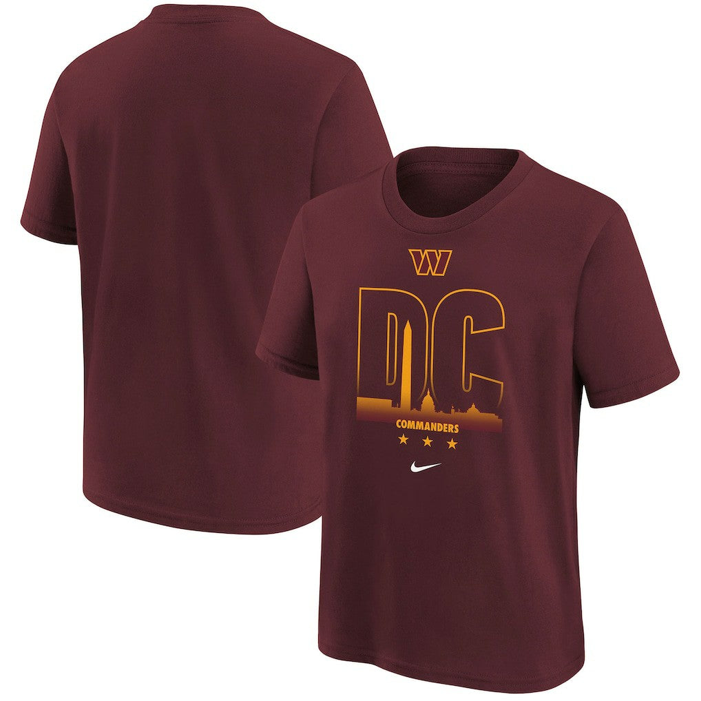 Nike Washington Commanders Youth Team City T-Shirt Burgundy