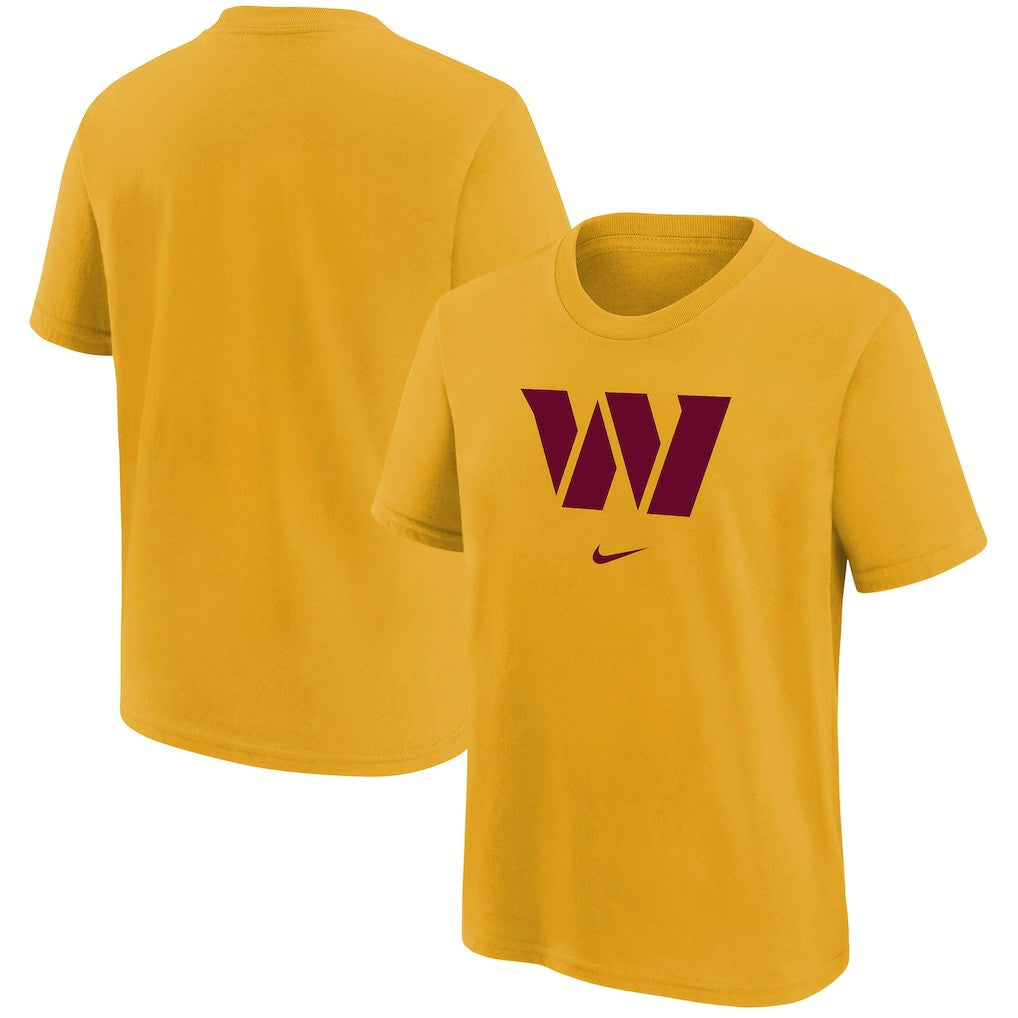 Nike Washington Commanders Youth Team Logo T-Shirt Gold