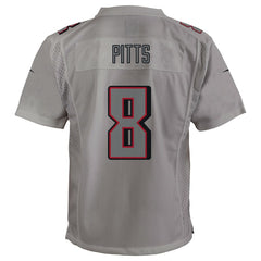 Nike Kyle Pitts Atlanta Falcons Youth Atmosphere Game Jersey Gray