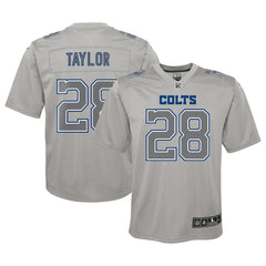 Nike Jonathan Taylor Indianapolis Colts Youth Atmosphere Game Jersey Gray
