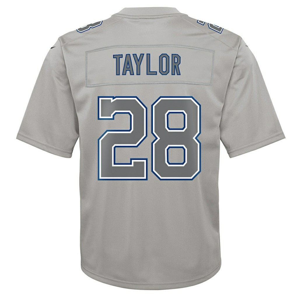 Nike Jonathan Taylor Indianapolis Colts Youth Atmosphere Game Jersey Gray