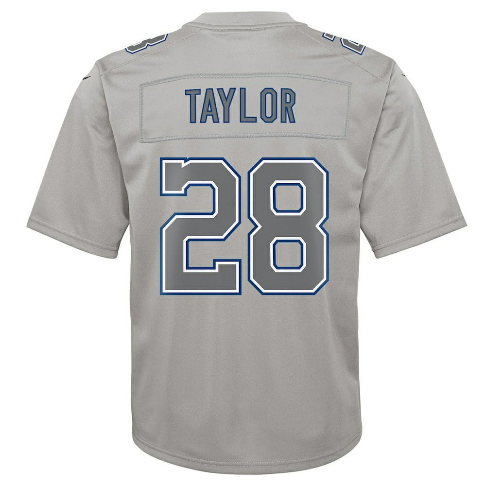 Nike Jonathan Taylor Indianapolis Colts Youth Atmosphere Game Jersey Gray
