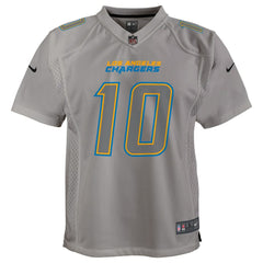 Nike Justin Herbert Los Angeles Chargers Youth Atmosphere Game Jersey Gray