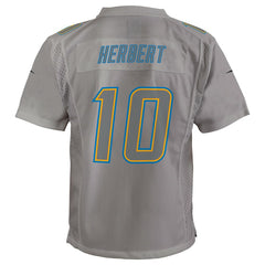 Nike Justin Herbert Los Angeles Chargers Youth Atmosphere Game Jersey Gray
