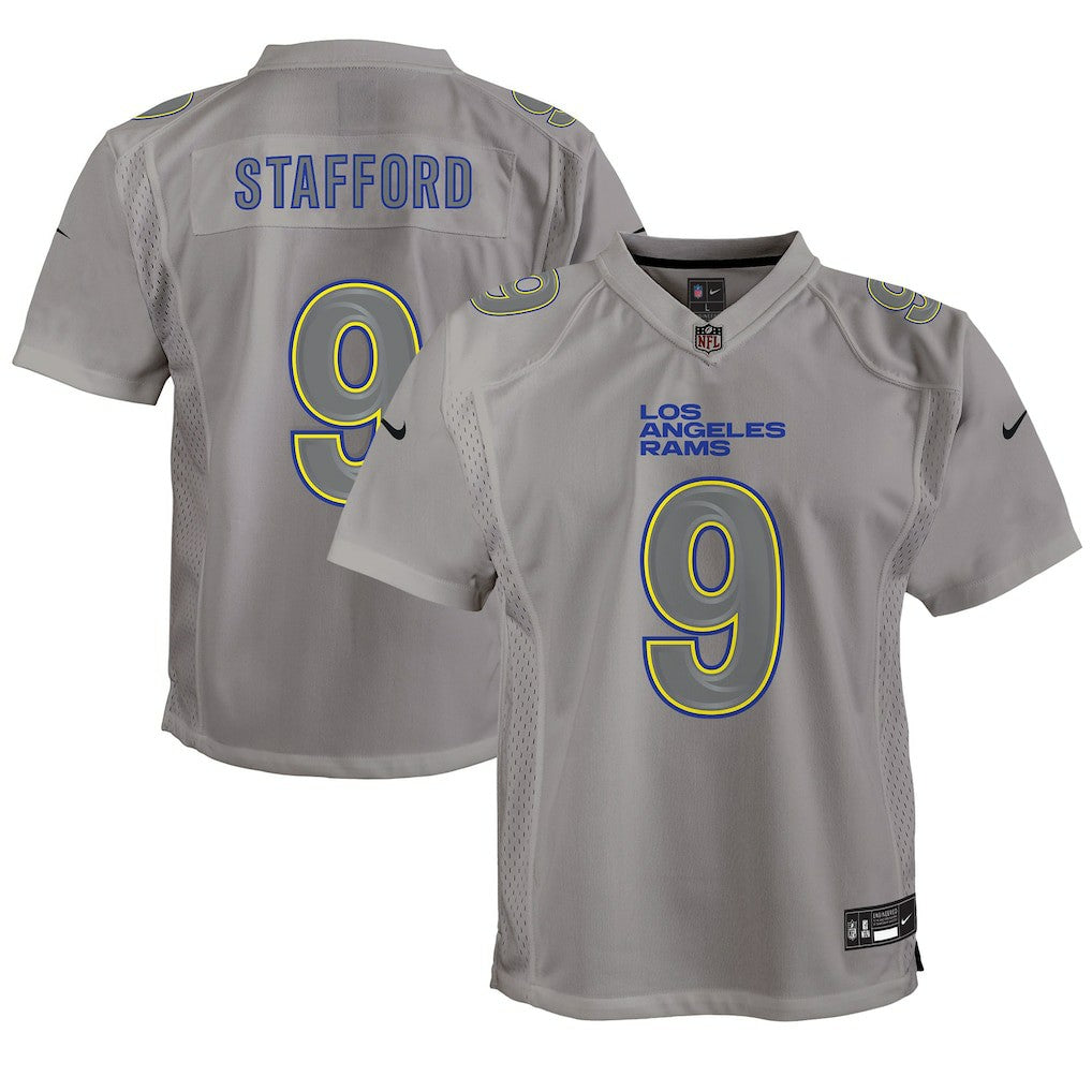 Nike Matthew Stafford Los Angeles Rams Youth Atmosphere Game Jersey Gray
