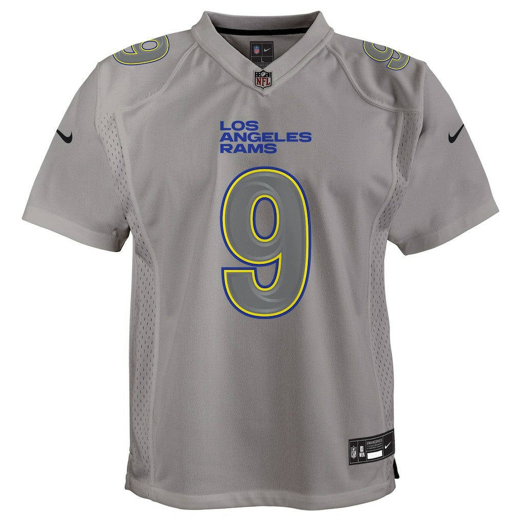 Nike Matthew Stafford Los Angeles Rams Youth Atmosphere Game Jersey Gray