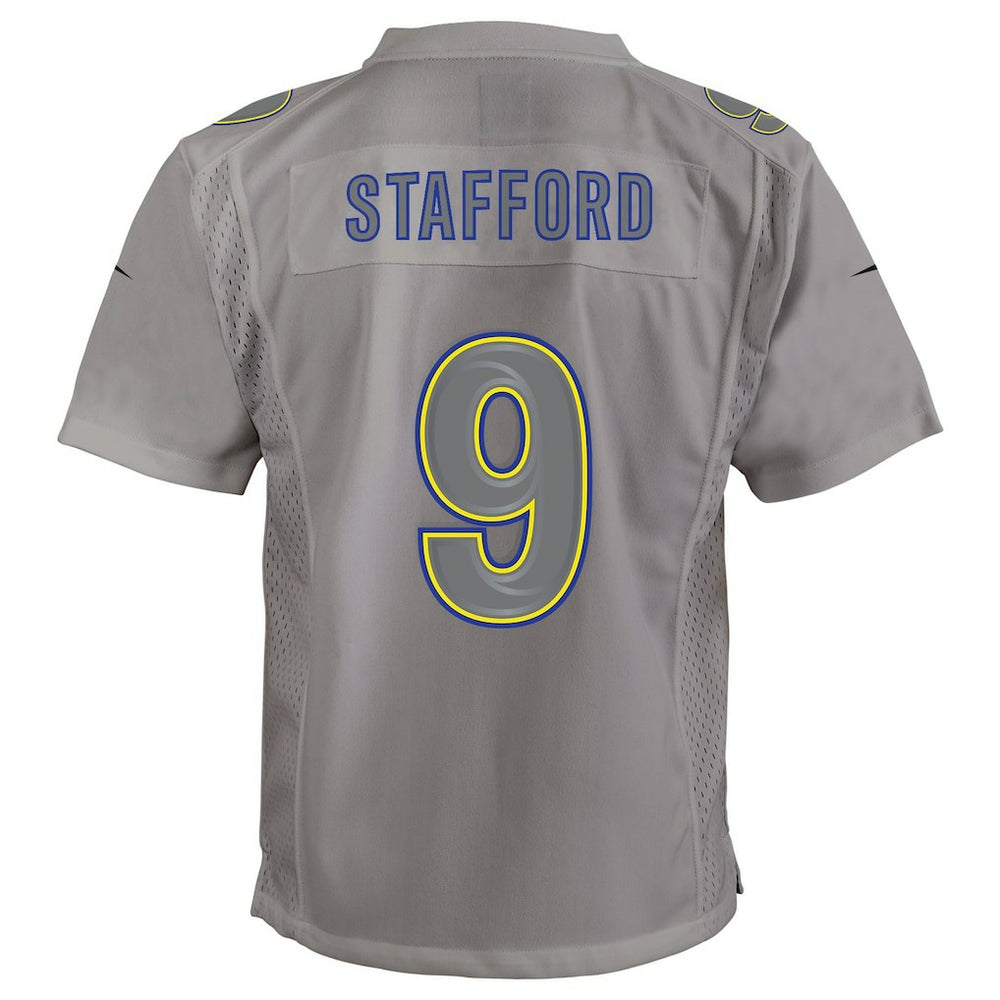Nike Matthew Stafford Los Angeles Rams Youth Atmosphere Game Jersey Gray