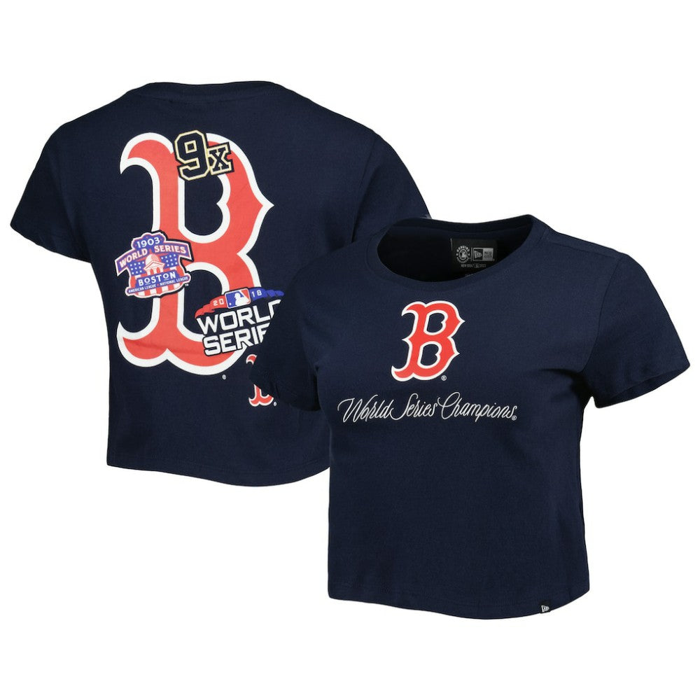 Boston Red Sox New Era Women's Historic Champs T-Shirt - Blue - New Era Lifestyle