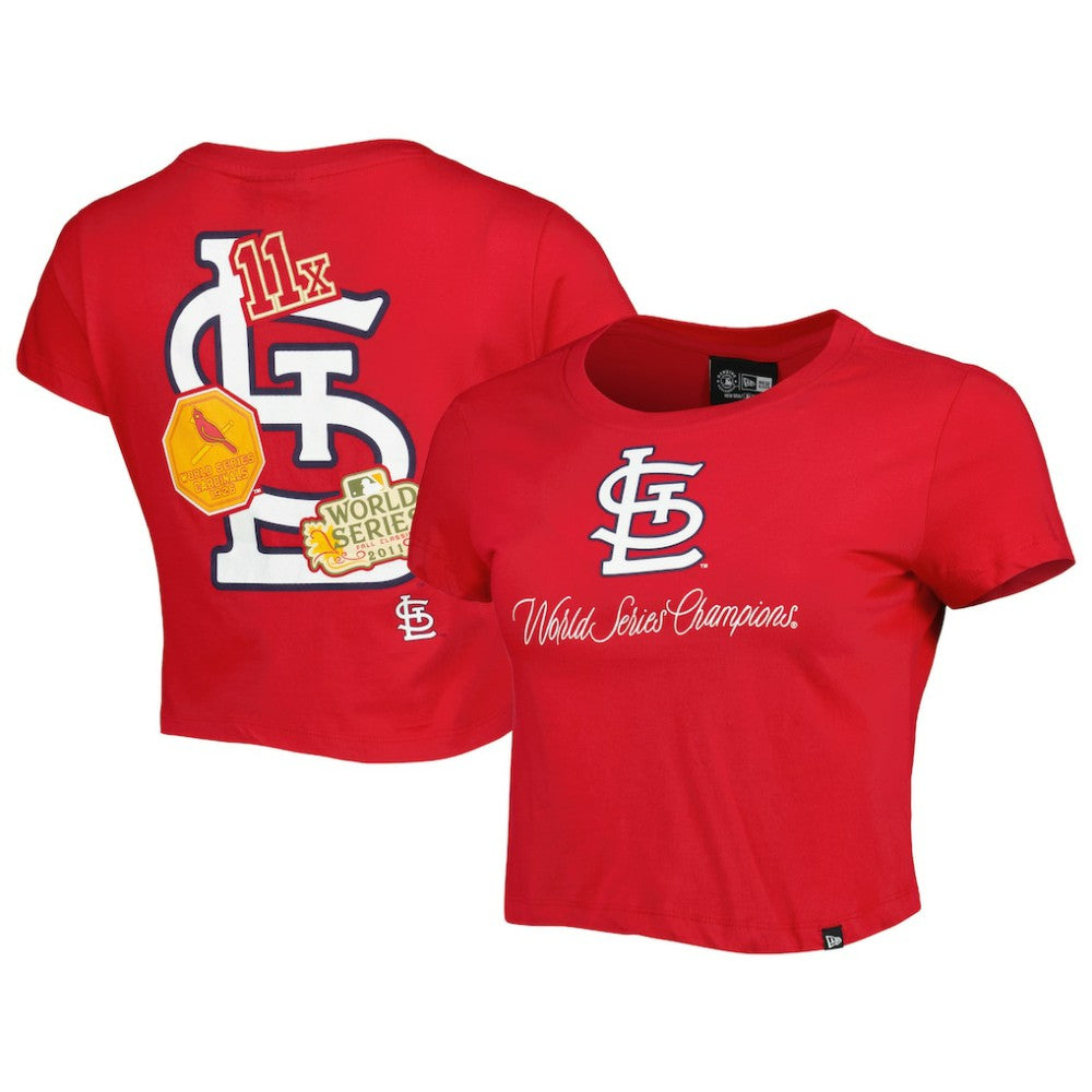 St. Louis Cardinals New Era Women's Historic Champs T-Shirt - Red - New Era Discount