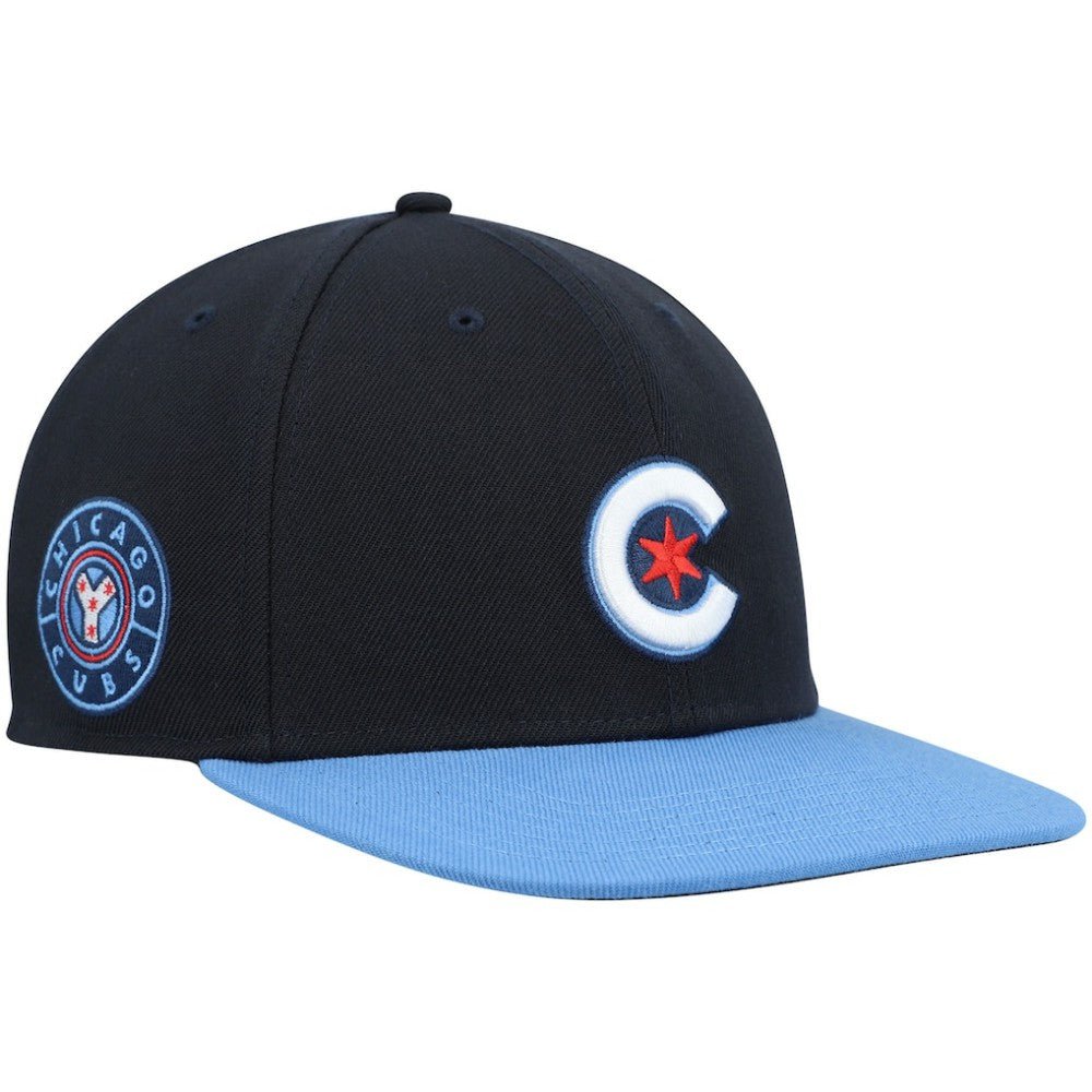 Chicago Cubs '47 2021 City Connect Captain Snapback Hat - Navy - 47 brand on Sale