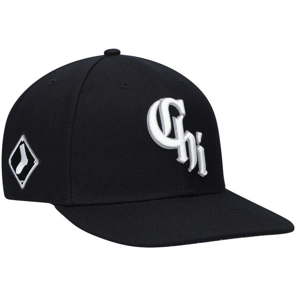 Chicago White Sox '47 2021 City Connect Captain Snapback Hat - Black - 47 brand Lifestyle