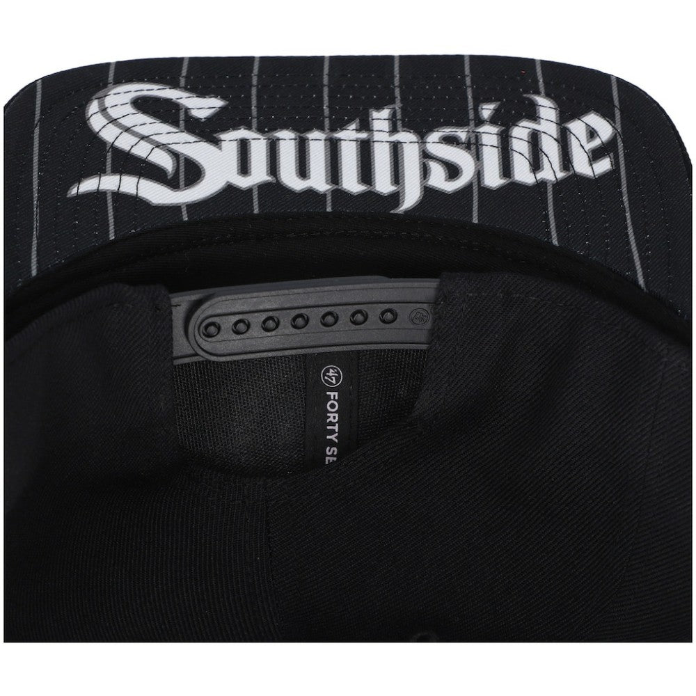 Chicago White Sox '47 2021 City Connect Captain Snapback Hat - Black - 47 brand Lifestyle