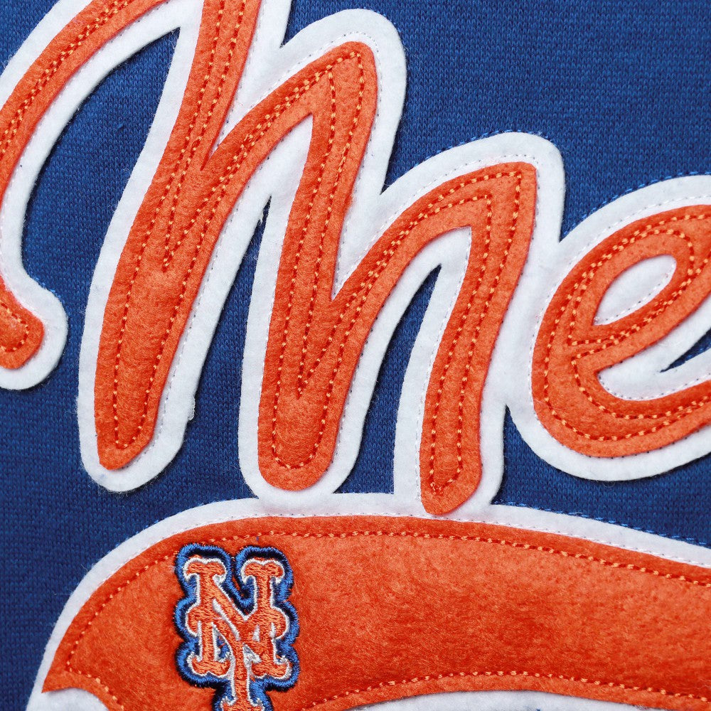 New York Mets Soft as a Grape Women's Plus Size Side Split Pullover Hoodie - Royal - MLB Discount