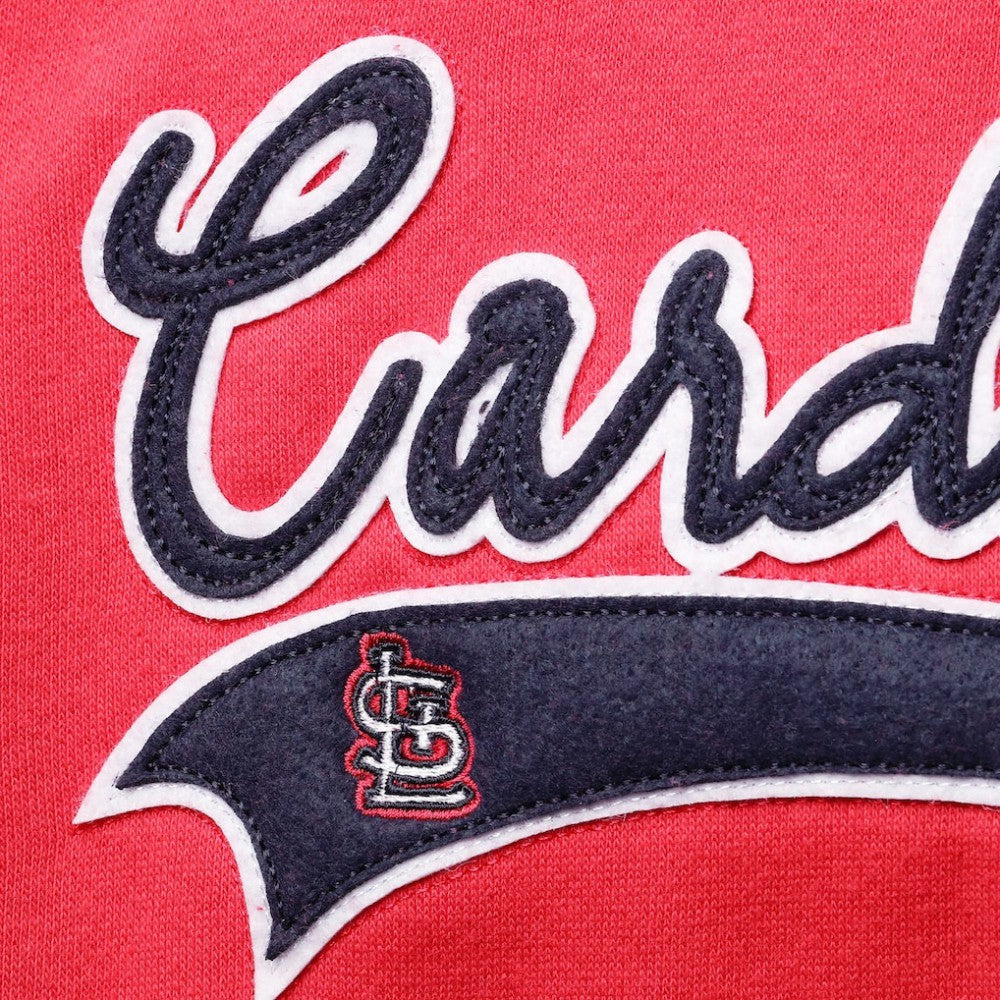 St. Louis Cardinals Soft as a Grape Women's Plus Size Side Split Pullover Hoodie - Red - MLB Discount