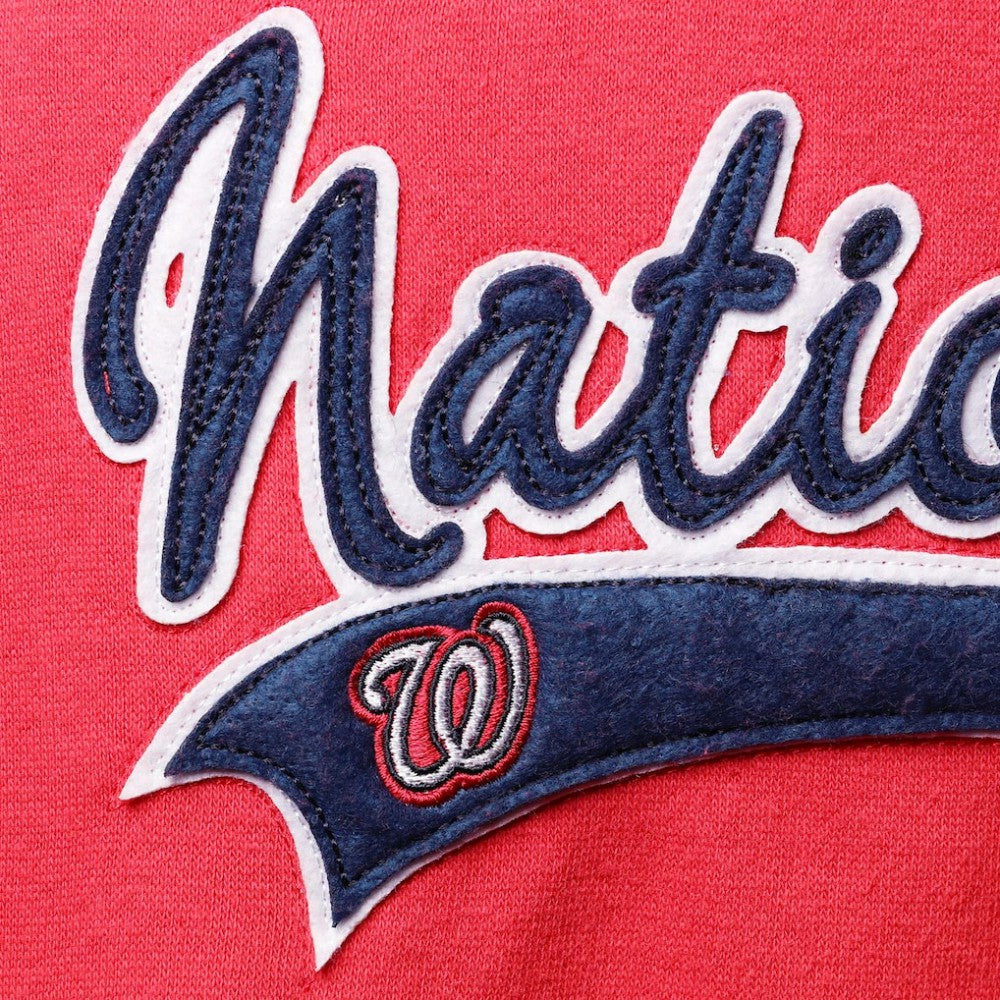 Washington Nationals Soft as a Grape Women's Plus Size Side Split Pullover Hoodie - Red - MLB Online