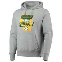 47 brand Green Bay Packers '47 Team Headline Pullover Hoodie Heathered Gray