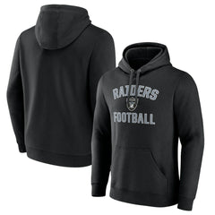 Las Vegas Raiders Victory Arch Team Fitted Pullover Hoodie Black
