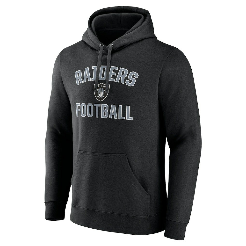 Las Vegas Raiders Victory Arch Team Fitted Pullover Hoodie Black