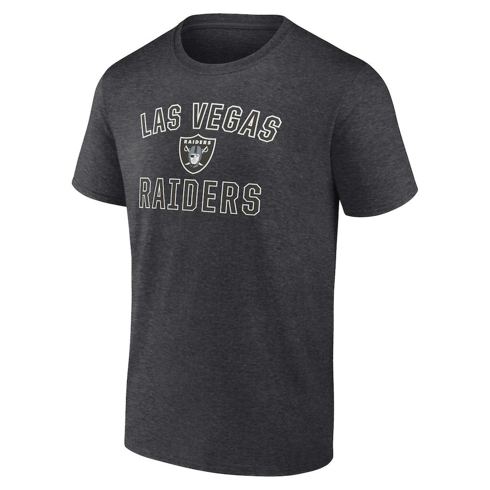 Fanatics Las Vegas Raiders Victory Arch T-Shirt Heather Charcoal