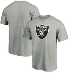Fanatics Las Vegas Raiders Primary Logo T-Shirt Heather Gray