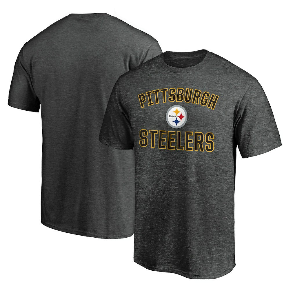 Fanatics Pittsburgh Steelers Victory Arch T-Shirt Heather Charcoal