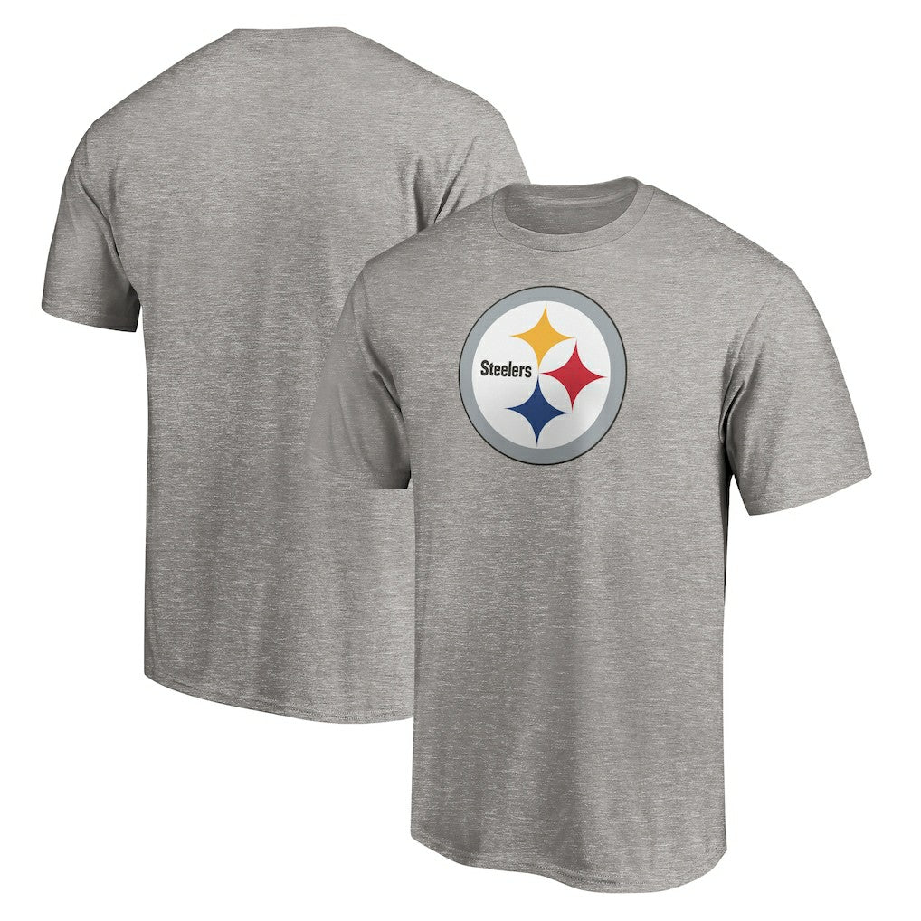 Fanatics Pittsburgh Steelers Primary Logo T-Shirt Heather Gray
