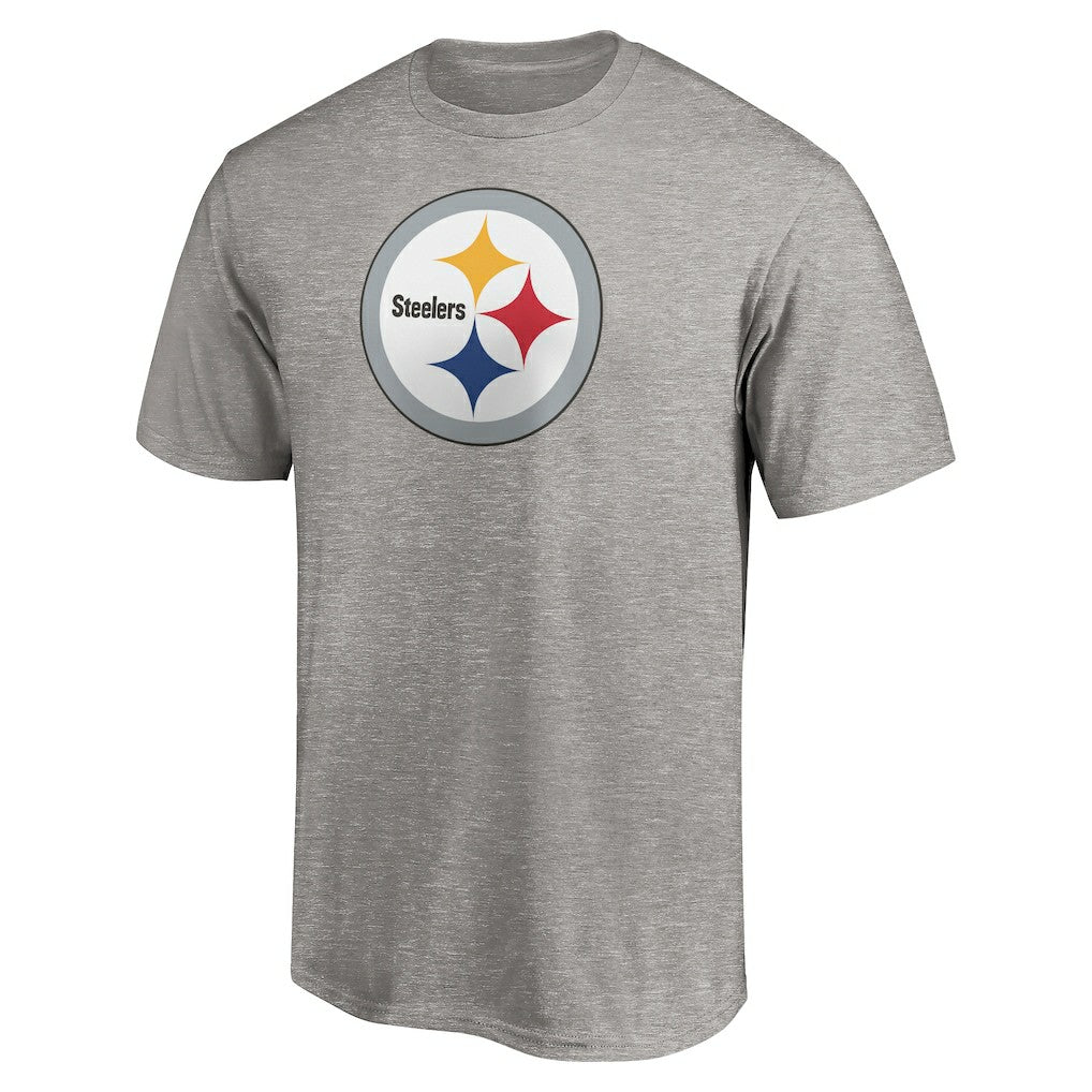 Fanatics Pittsburgh Steelers Primary Logo T-Shirt Heather Gray