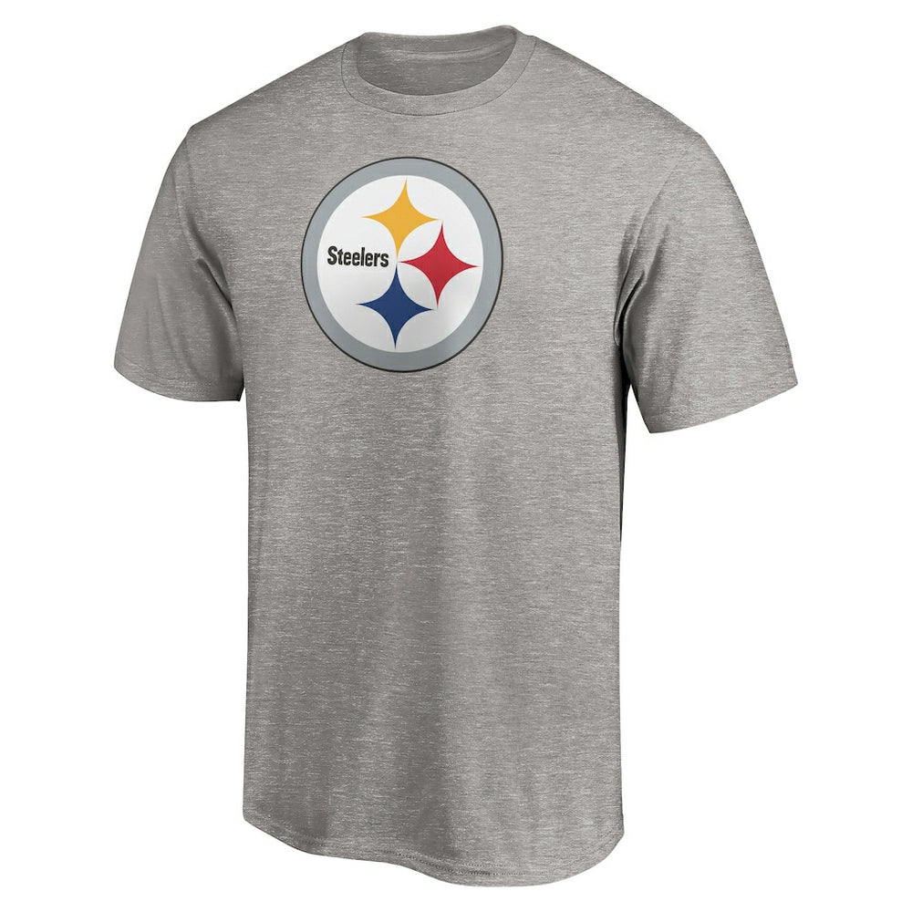 Fanatics Pittsburgh Steelers Primary Logo T-Shirt Heather Gray