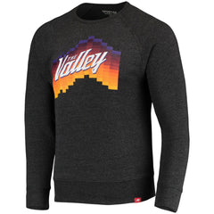 Phoenix Suns Sportiqe Harmon Raglan Tri-Blend Pullover Sweatshirt Heathered Black
