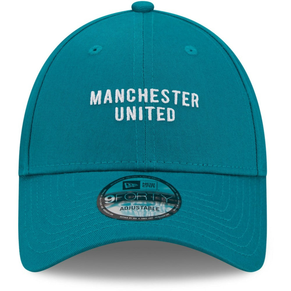 Manchester United New Era Seasonal 9FORTY Adjustable Hat Turquoise - New Era Discount