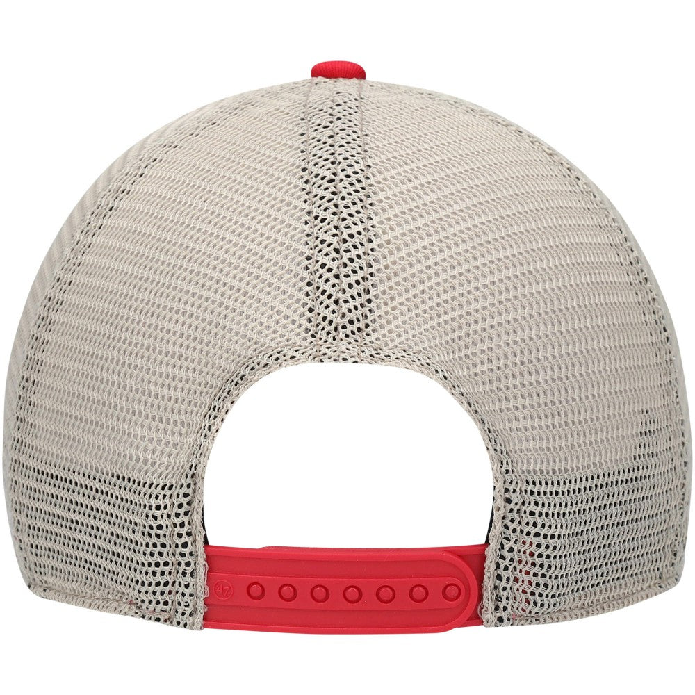 Los Angeles Angels '47 Trawler Clean Up Trucker Snapback Hat - Red - 47 brand Lifestyle