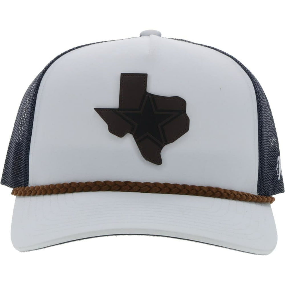 Dallas Cowboys HOOey State Patch Trucker Snapback Hat White/Navy