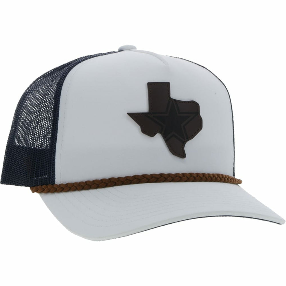 Dallas Cowboys HOOey State Patch Trucker Snapback Hat White/Navy