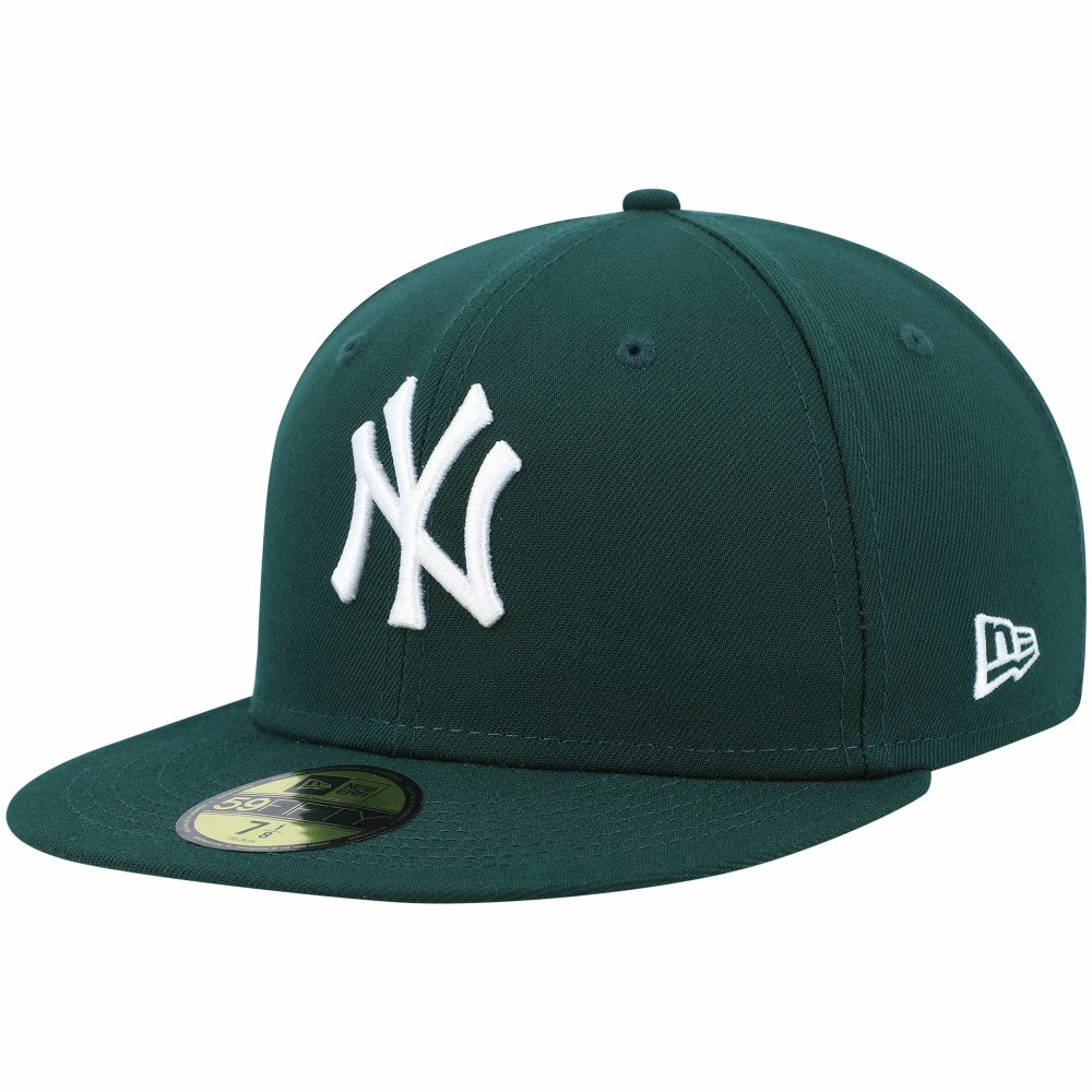 New York Yankees New Era White Logo 59FIFTY Fitted Hat - Green - New Era on Sale