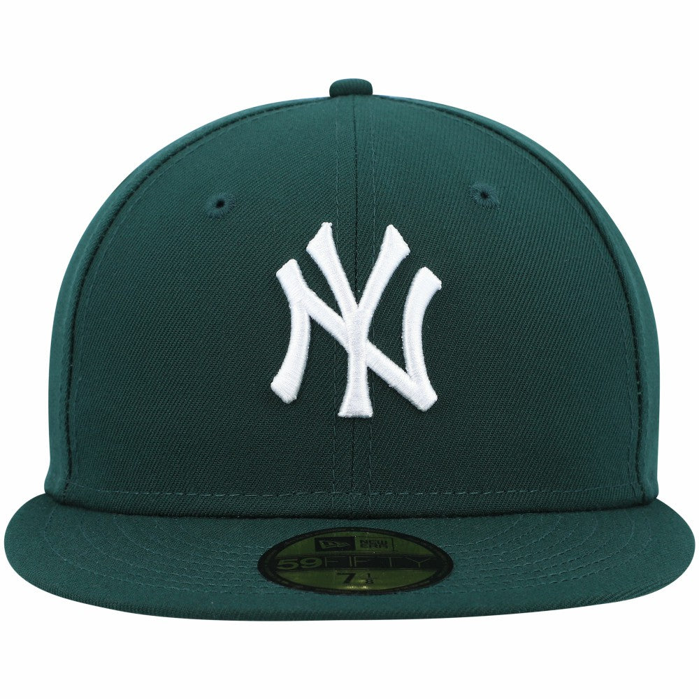 New York Yankees New Era White Logo 59FIFTY Fitted Hat - Green - New Era on Sale