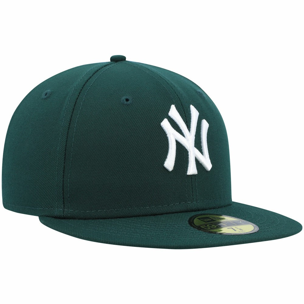 New York Yankees New Era White Logo 59FIFTY Fitted Hat - Green - New Era on Sale