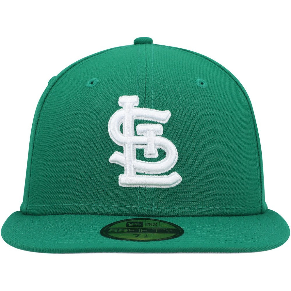 St. Louis Cardinals New Era White Logo 59FIFTY Fitted Hat - Kelly Green - New Era on Sale